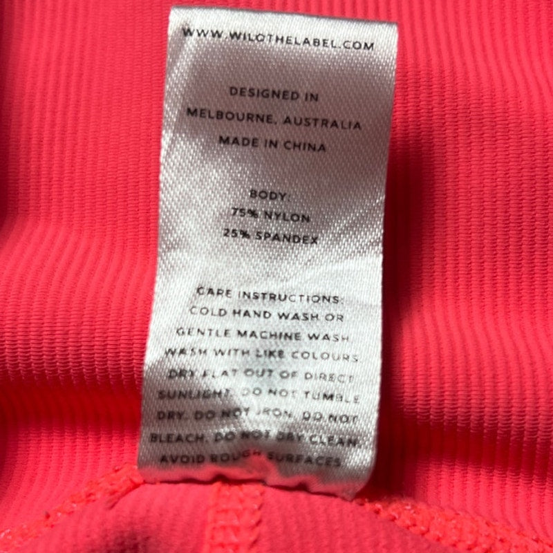 Wilo Australian Brand Women's Ankle Leggings Active Pink / Ging Size M