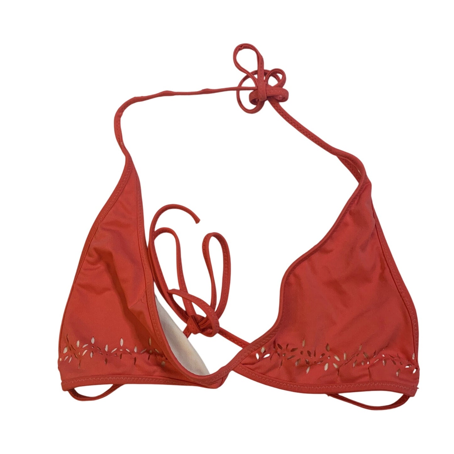 J.Crew Pink Bikini Tie Back Top swim swimwear Size Medium M - EUC