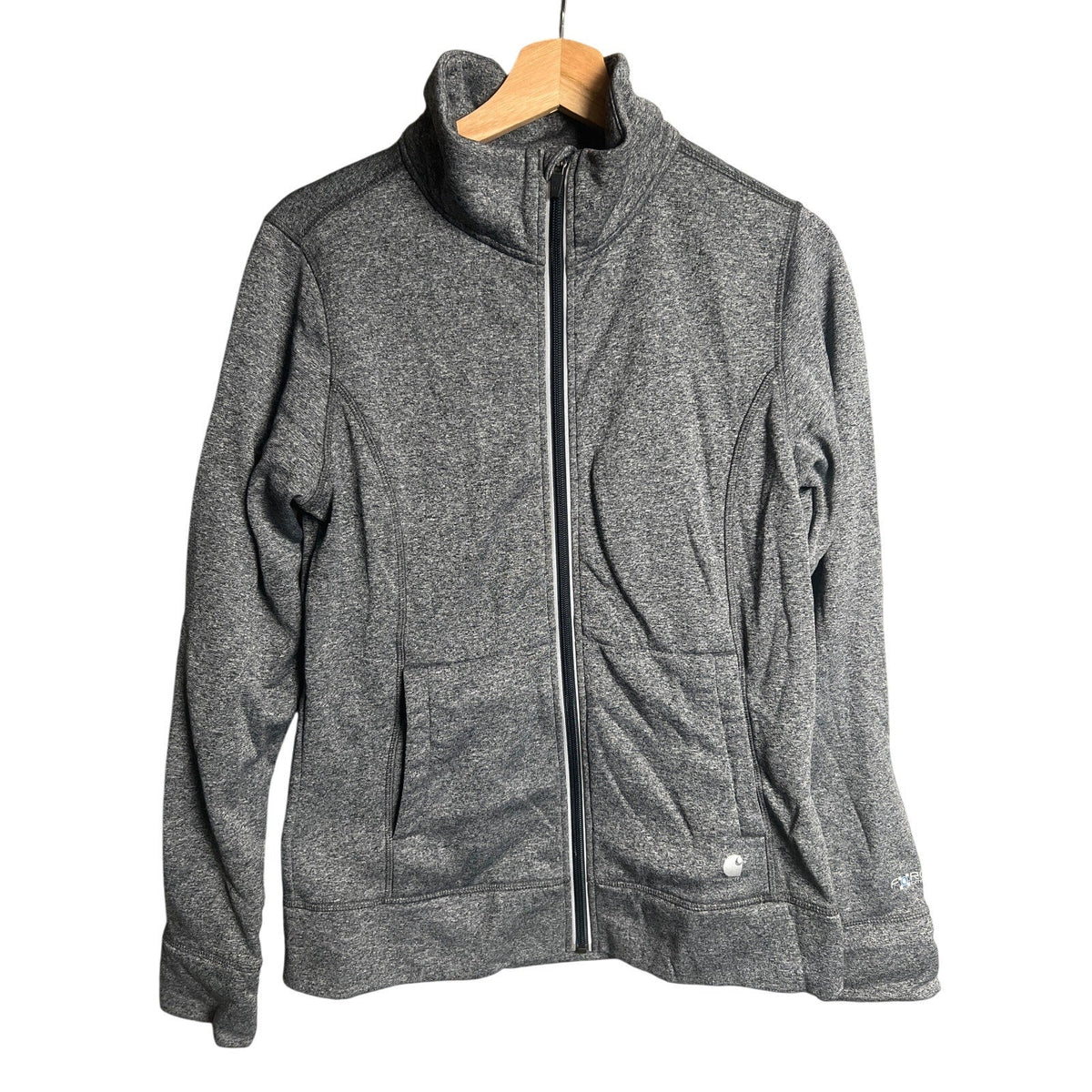 Carhartt Women's Gray Full-Zip Sweater Size M