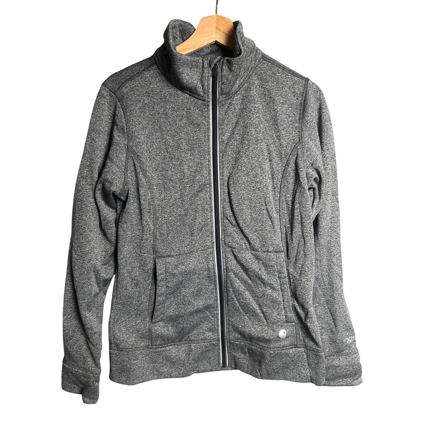 Carhartt Women's Gray Full-Zip Sweater Size M