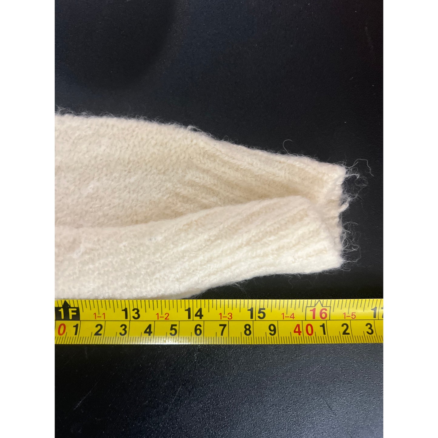 Madewell XS Snowglobe Bobble Turtleneck White Pullover Sweatshirt Nylon/Wool