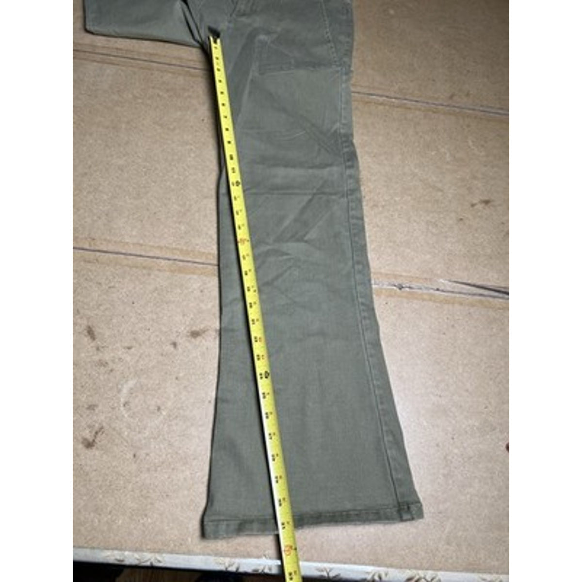 Sanctuary Pants Womens 30 Green Chino Twill Relaxed Fit Pockets Flat Front