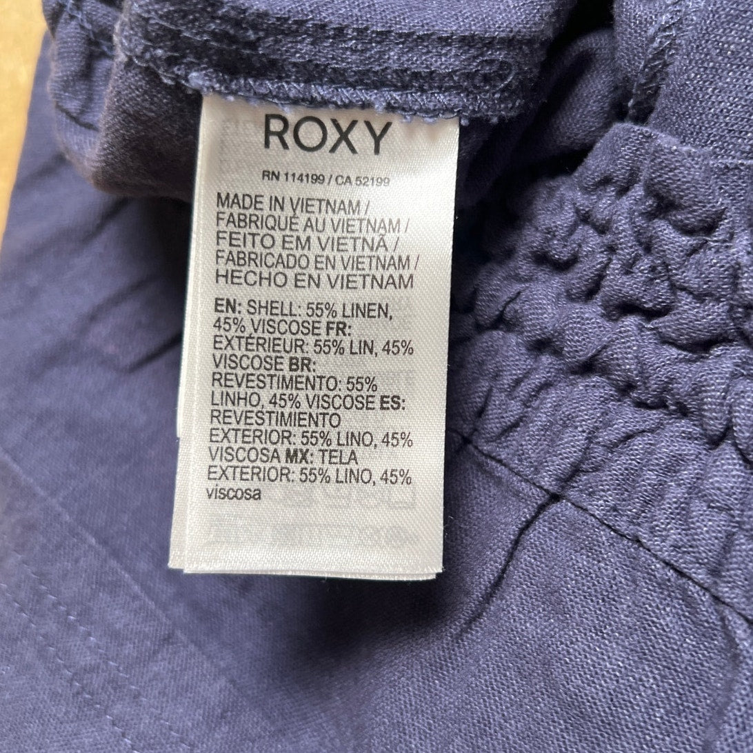 NWT ROXY Oceanside Linen Women's Pants Large