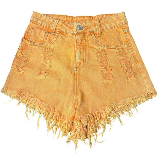 Búho Brasil Orange Women Shorts Size 36