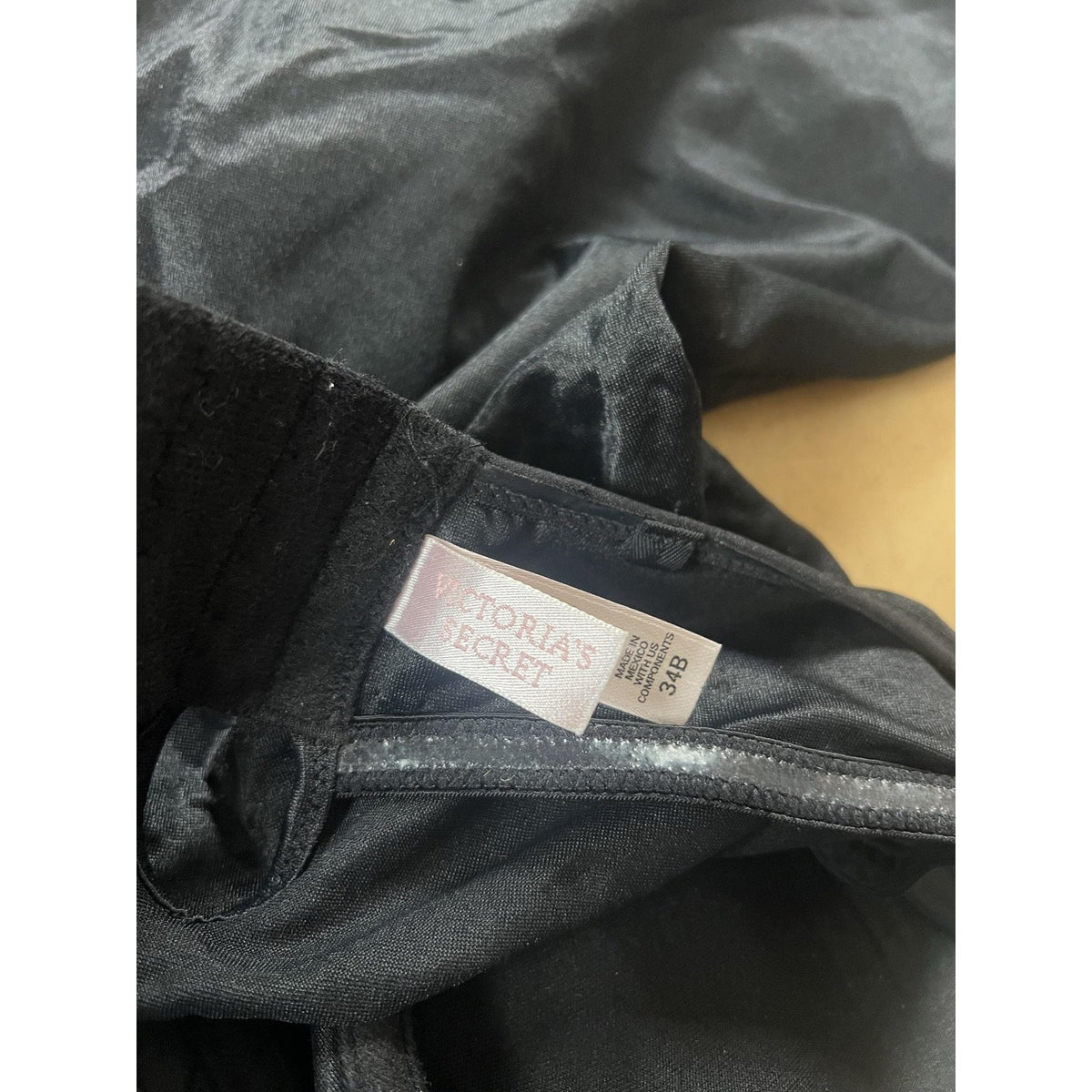 Victoria's Secret Shapewear Womens 34B Black Corselette Strapless Slimming