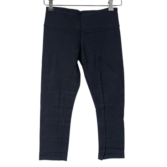 Lululemon Wunder Under Crop Reversible 26" CadetBlack Legging Pant Size 4