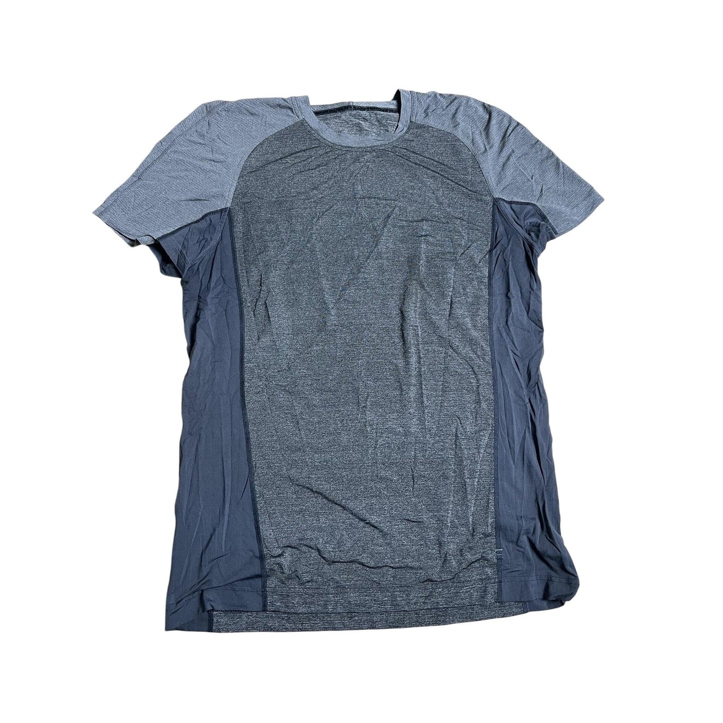Lululemon Shirt Mens M Gray Polyester Blend Athletic Moisture Wicking Tagless