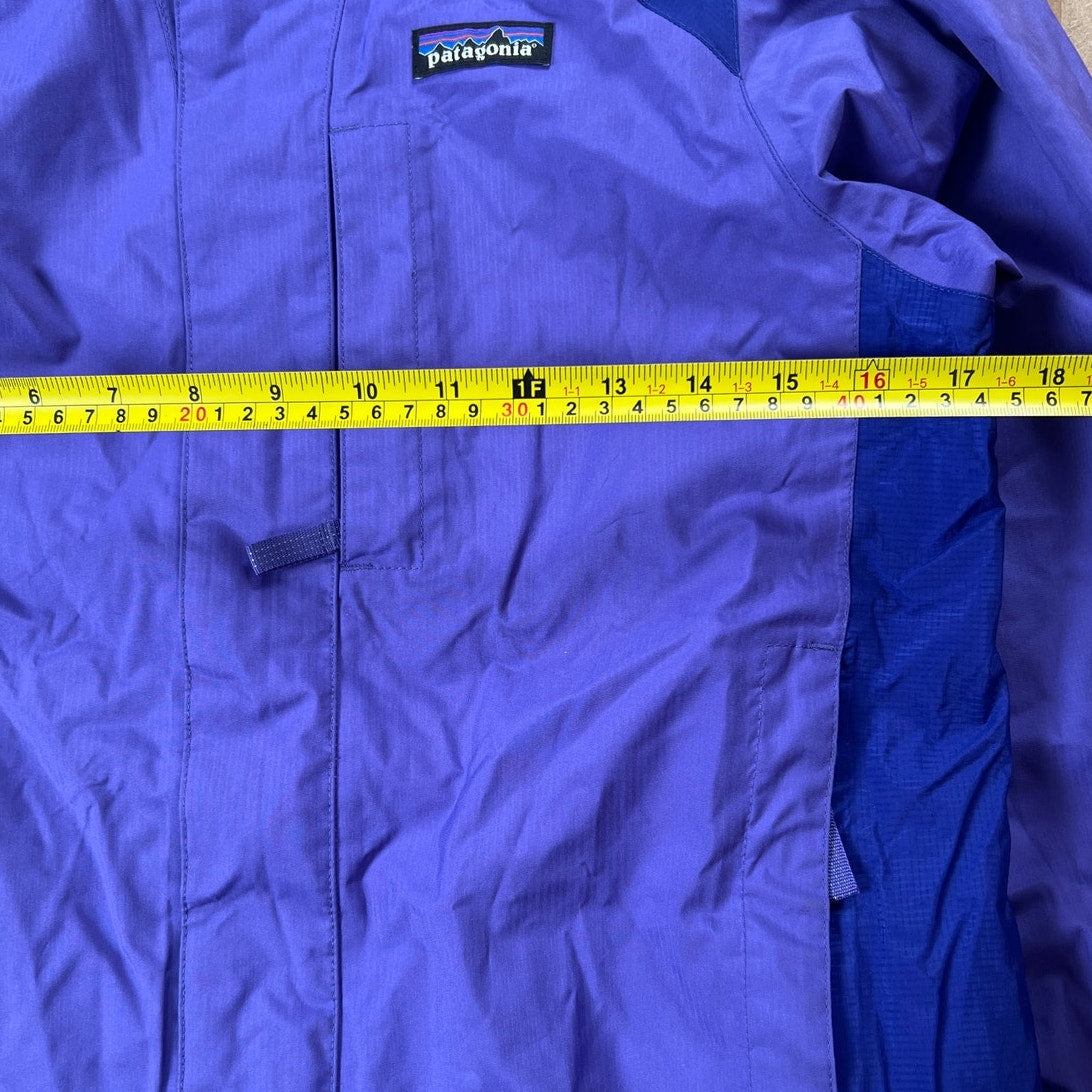 Patagonia Girls Purple Shell Lined Hooded Zipup Jacket Size XL