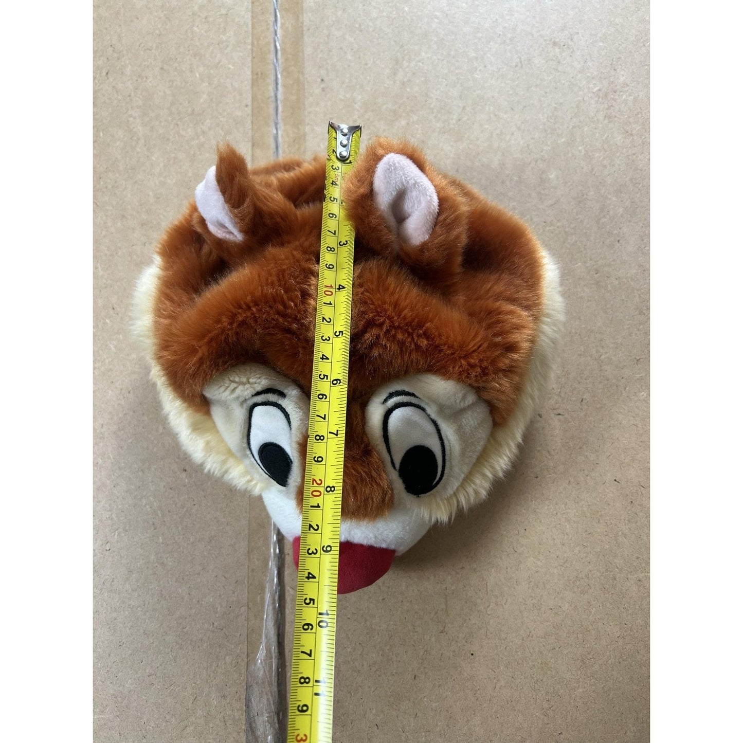 Disney Parks Beanie Hat Mens One Size Brown Chip 'n Dale Lined Insulated Winter