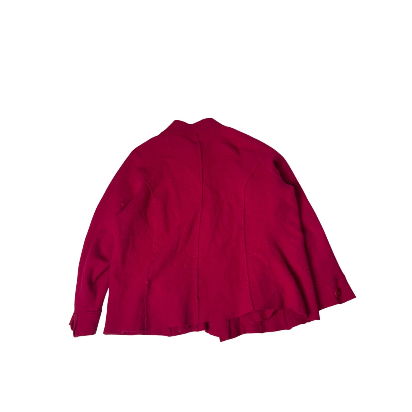 Semantiks Women's Button Front Red 100% Wool Jacket  Size 2X