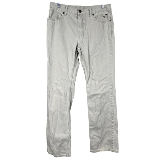 Harley Davidson Women's Cream Straight Leg Pants Size 8