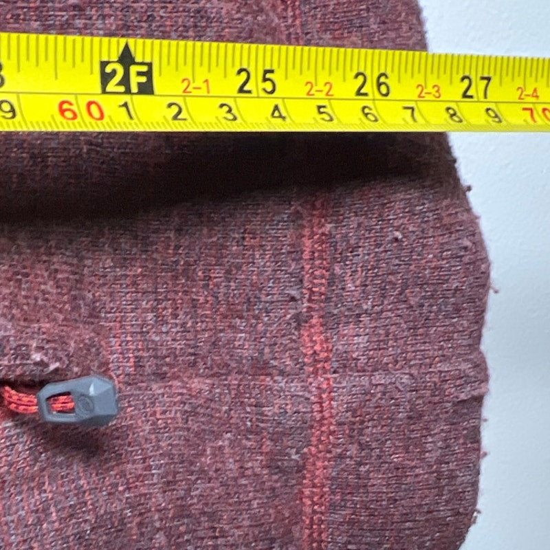 Mammut Sweater Women's XL Maroon Full Zip Logo Fleece Lined Sweatshirt Hoodie