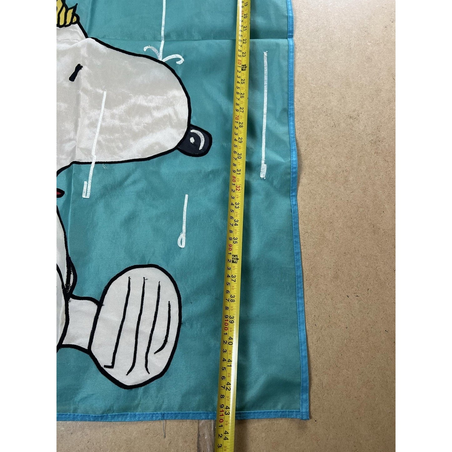 Peanuts Flag Blue 10x15 In 100% Polyester Snoopy Woodstock Rain Umbrella