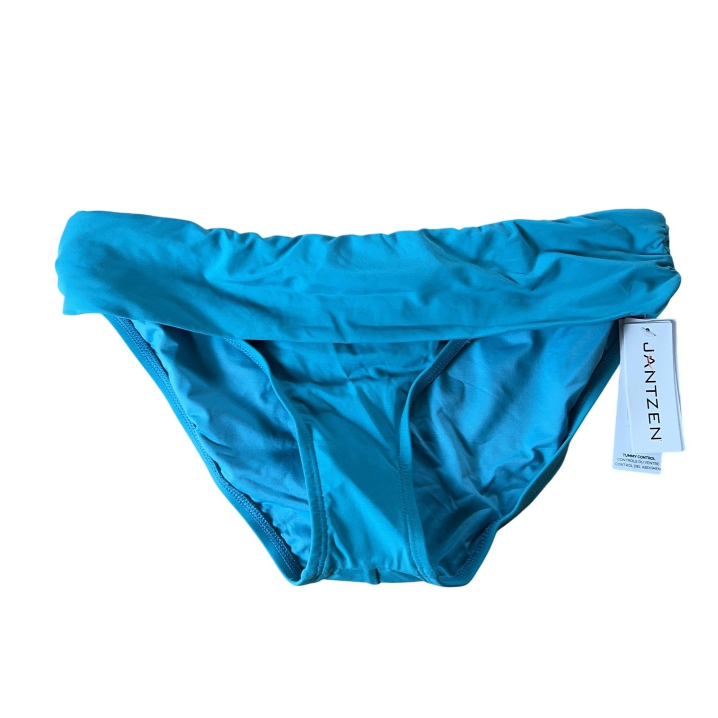 Jantzen Bottom Womens 10 Blue Hipster Lined Tummy Control Bikini Swimwear