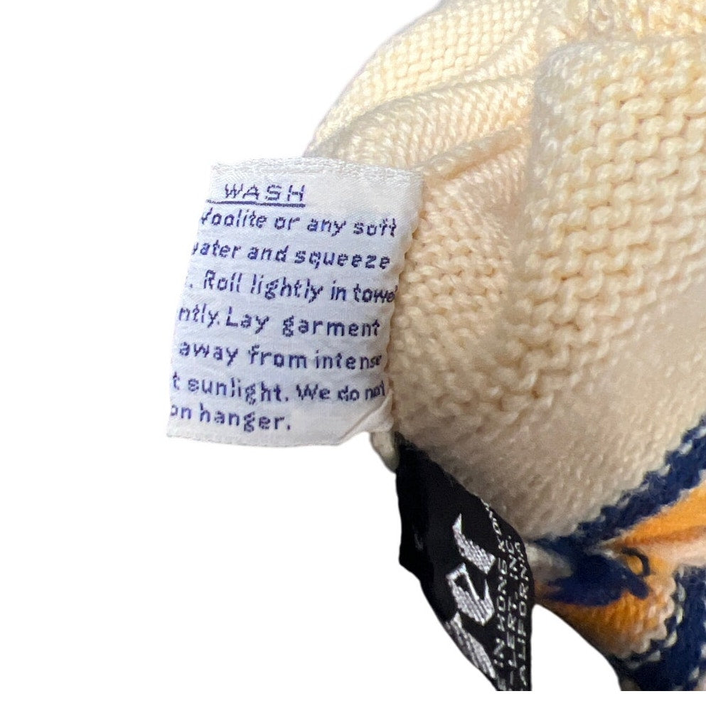 Vintage MeisterSinger Made In Hong Kong Winter Hat Cream Unisex