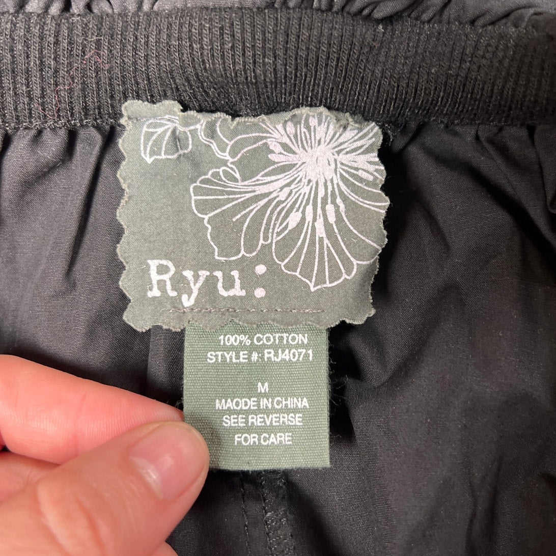 Ryu Black Puffer Blazer Women Size Medium