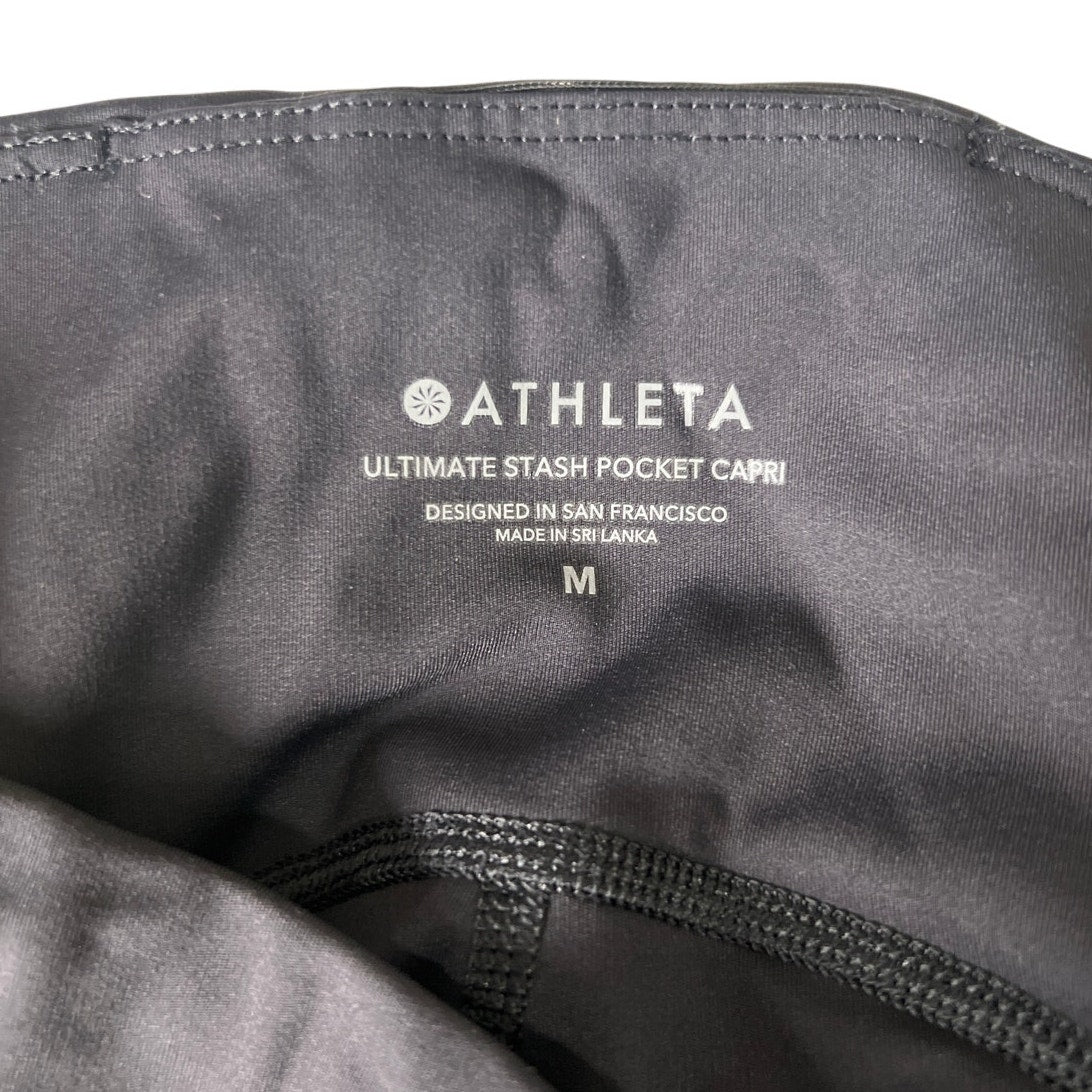 Athleta Ultimate Stath Pocket Capri Nylon Size Medium Capri Leggings