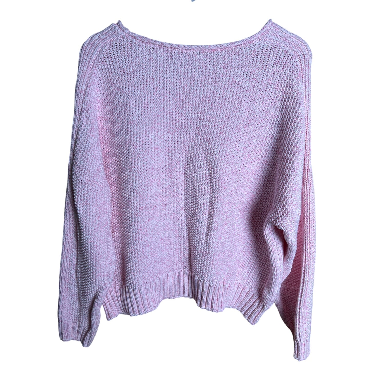Habit Clothes To Live In Large Cotton Heaby Knit Pink Large