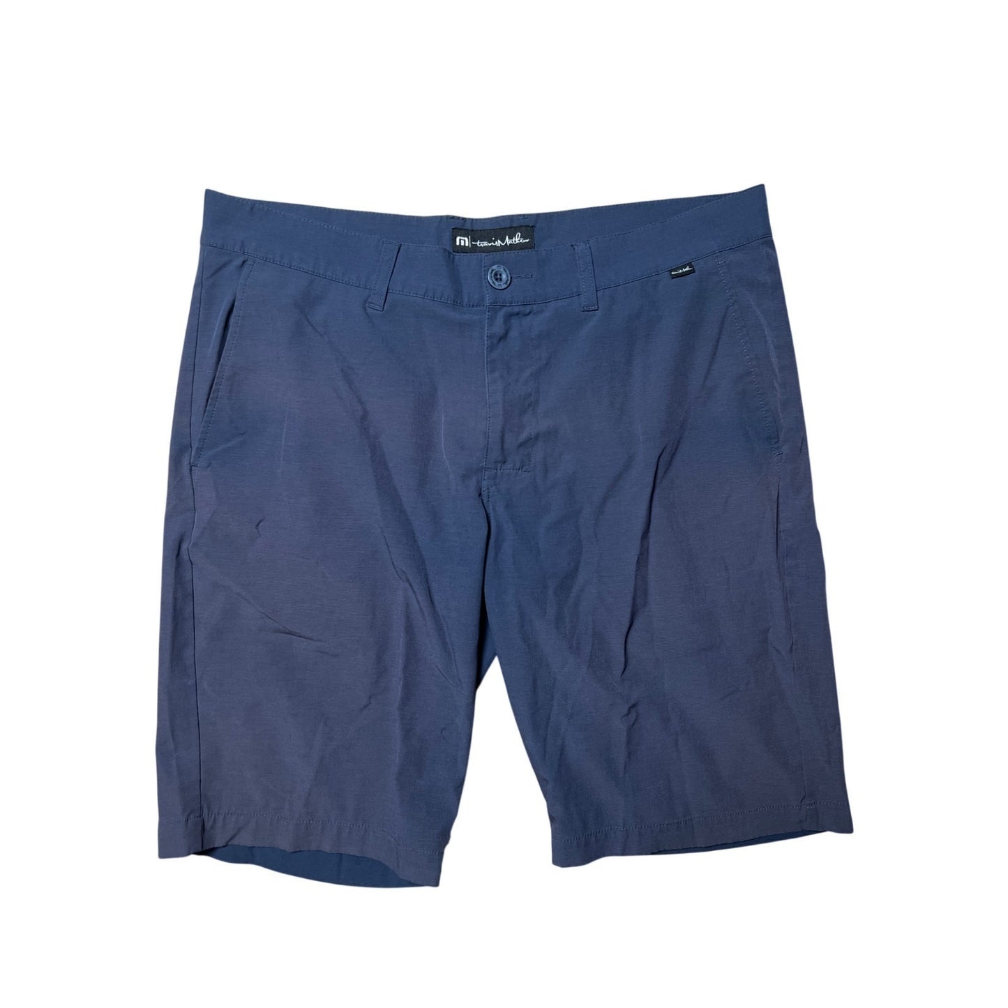 Travis Matthew Navy Blue Shorts Men Golf Stretch Performance Casual Size 34