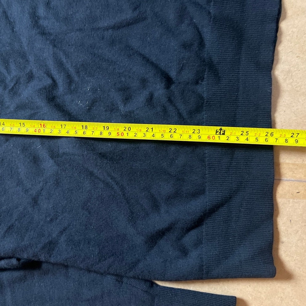 Bonobos Sweater Mens XL Black V-Neck Long Sleeve Fine Merino Wool Lightweight
