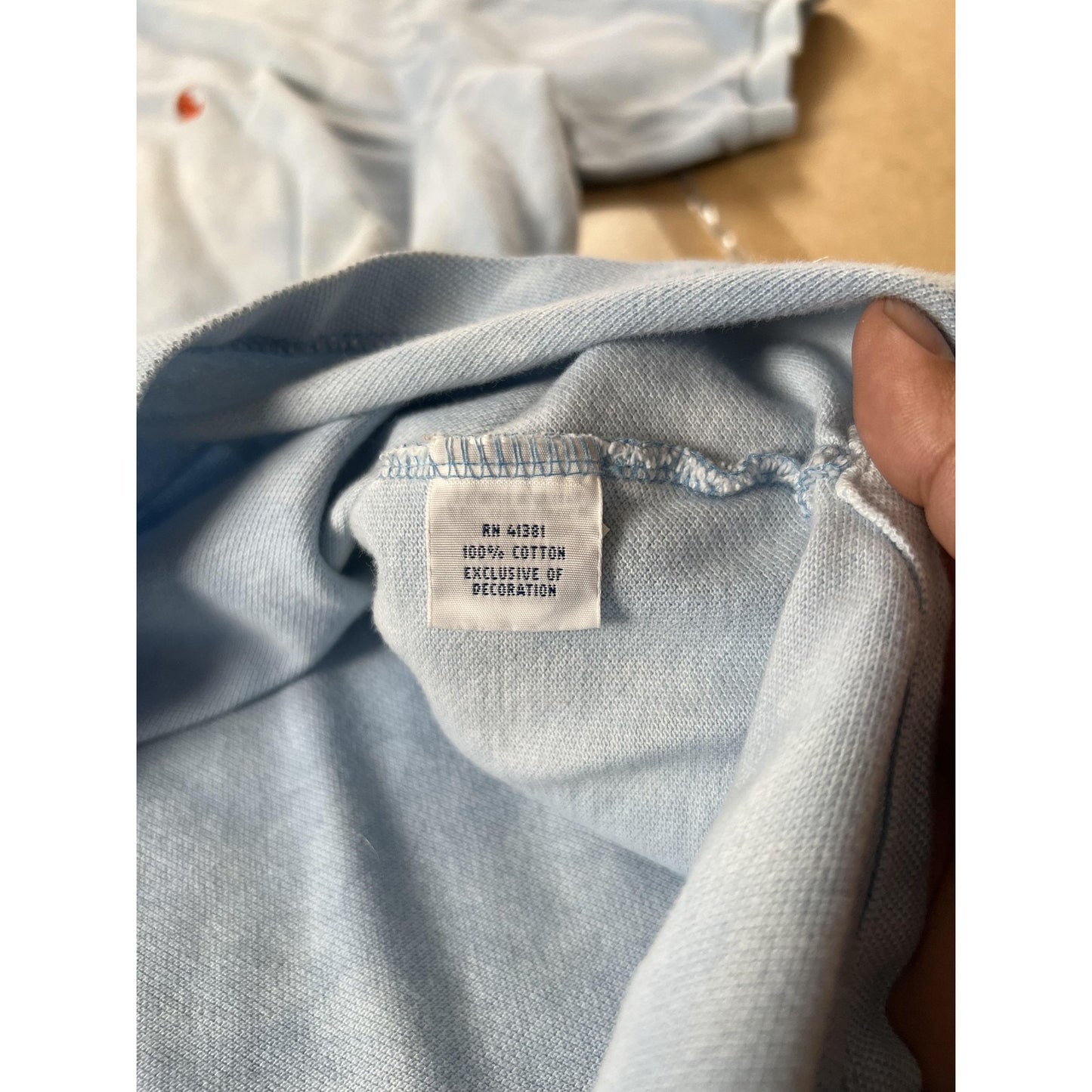 Polo Ralph Lauren Shirt Mens 2XL Light Blue Custom Fit Polo Logo Short Sleeve