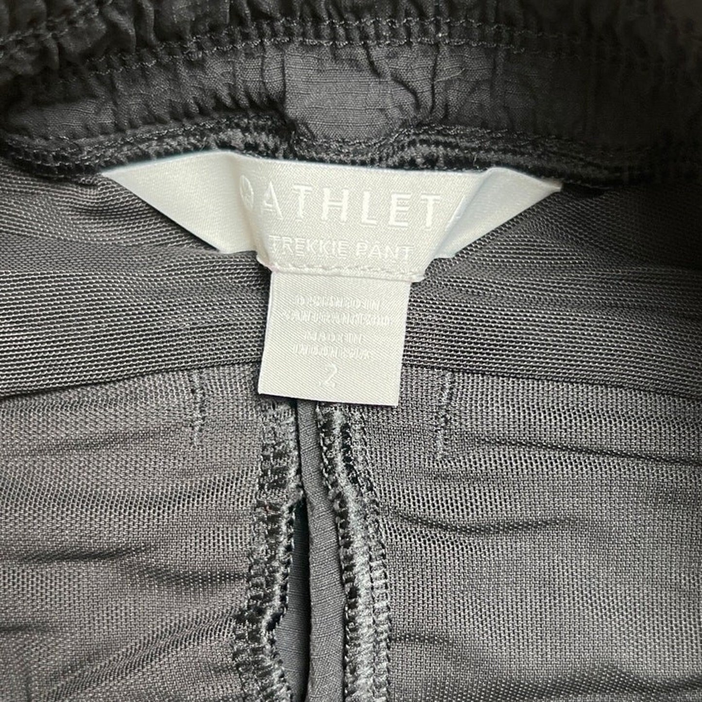Athleta Black Trekkie Pants Women Size 2