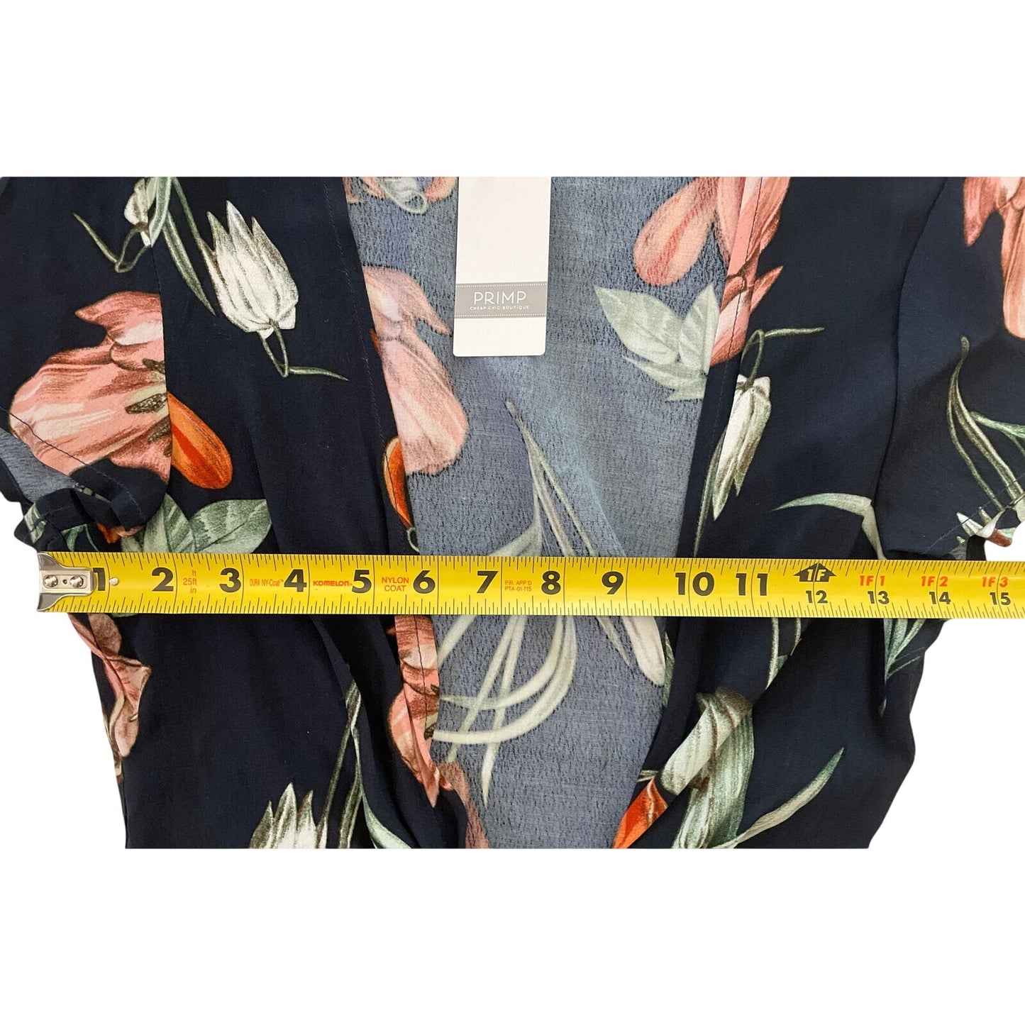 Dress Forum Floral Black Tie Top Size Small S - NWT