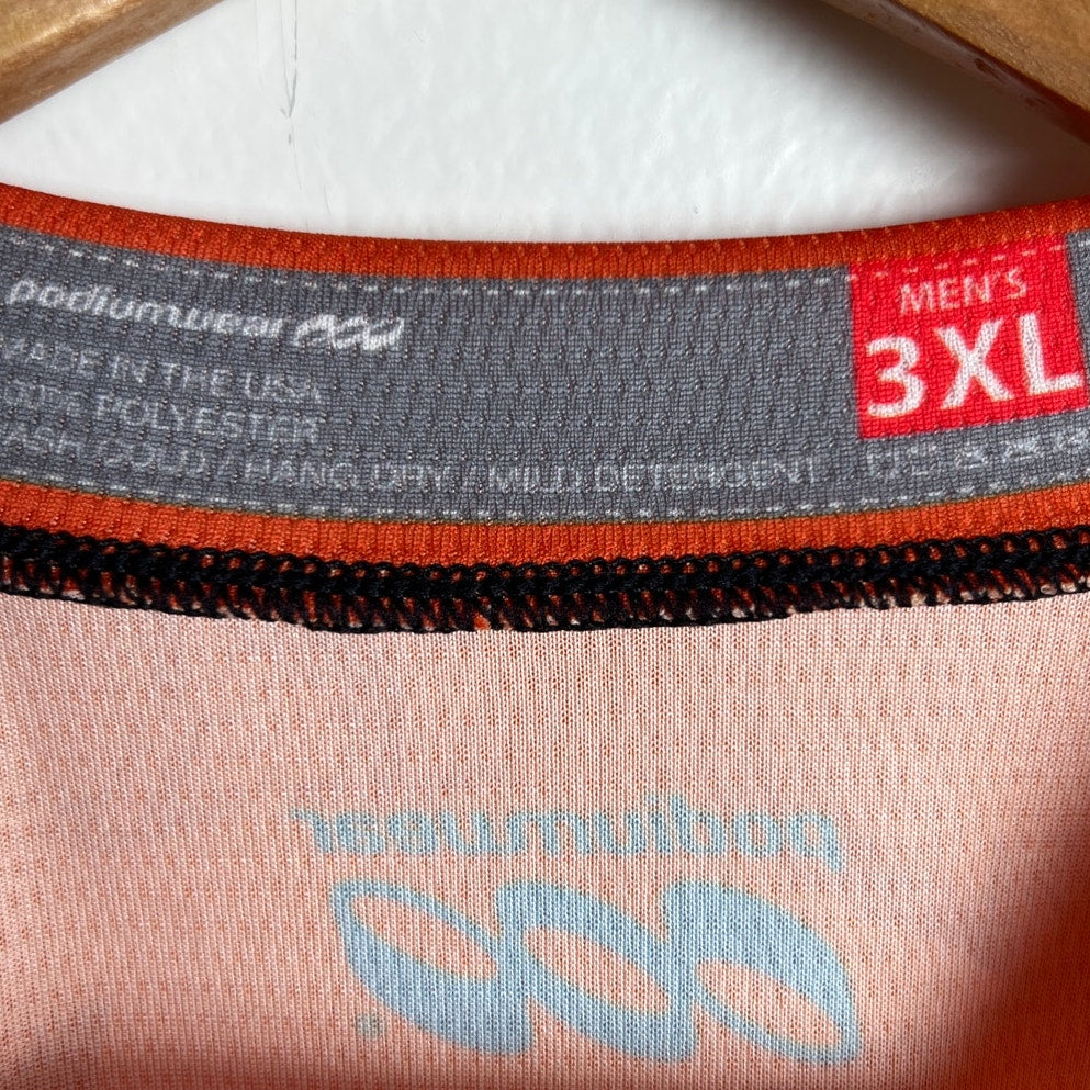 Podiumwear Men's 3XL Silver Short Sleeve Animal Print Jersey