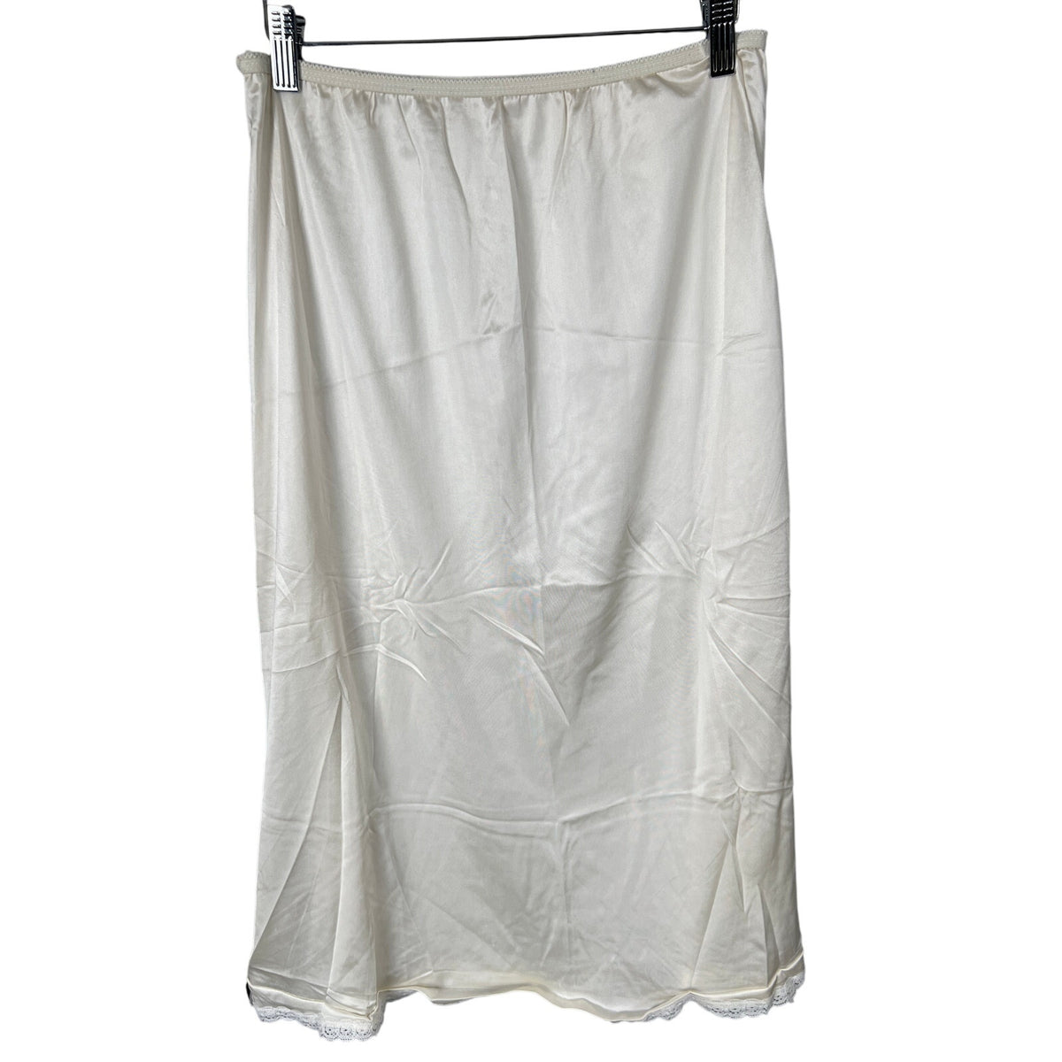 Komar Medium 100% Nylon White Half Slip Skirt Elastic Waist
