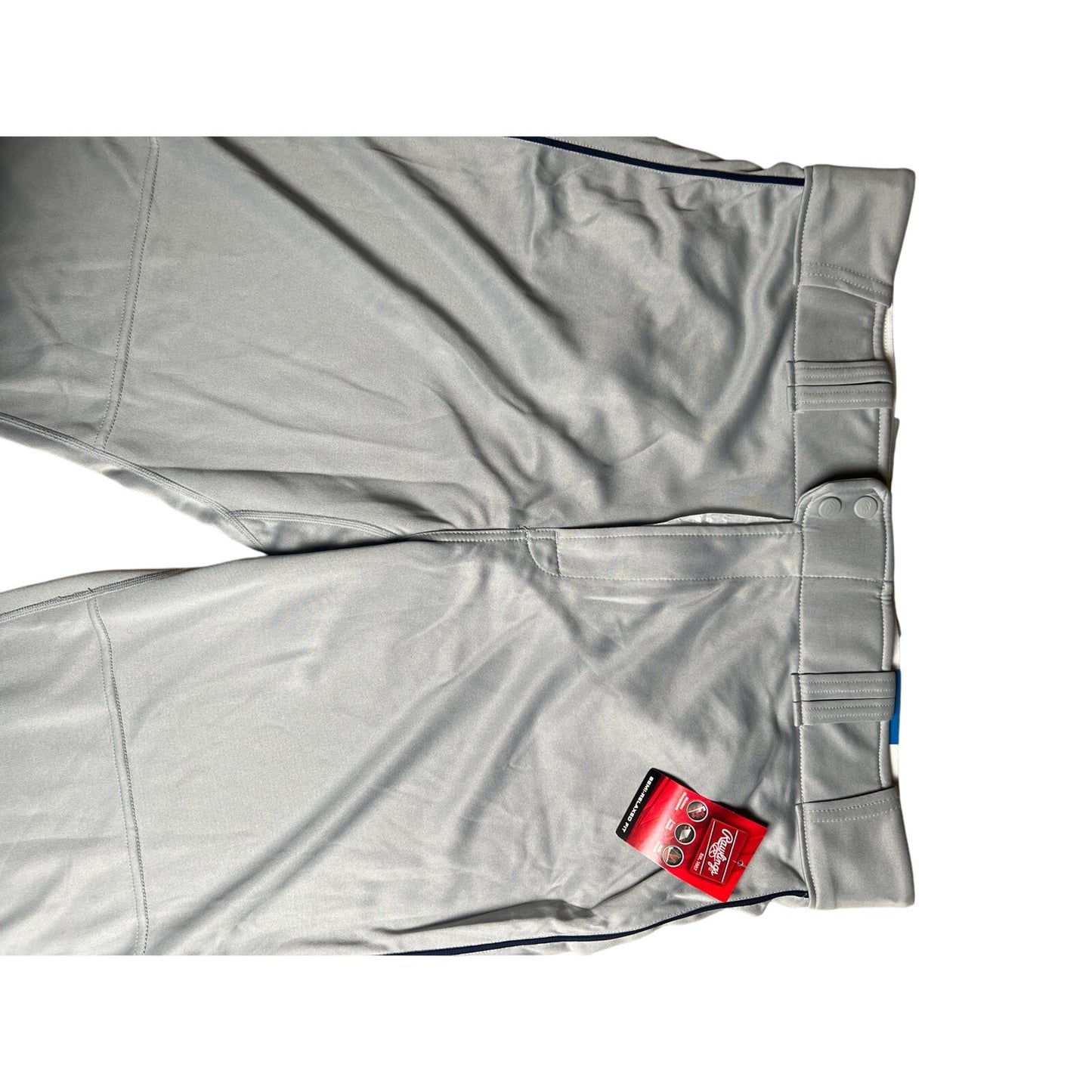 NWT Rawlings Semi-Relaxed Fit Gray Baseball Pants Men's XL