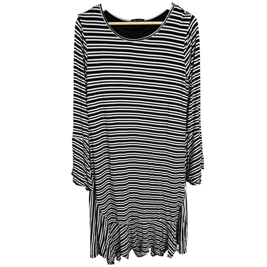 Sweet Claire Black White Striped Dress *Dimensions In Pictures*