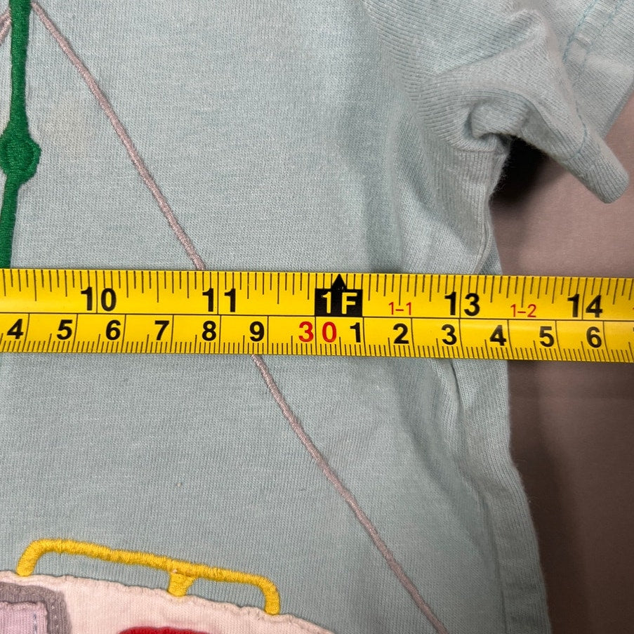 Mini Boden 7-8Y Made In India 100% Cotton Boat Applique Tee