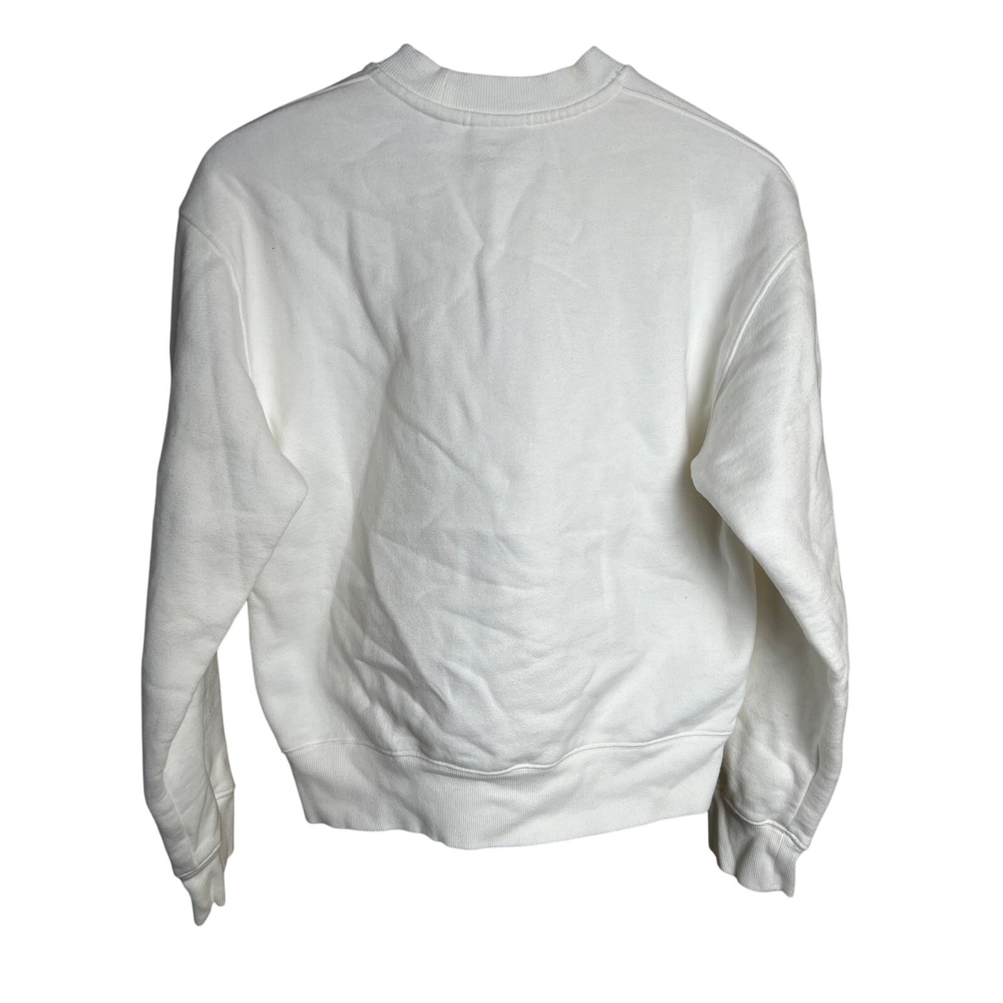 Aritzia TNA Sweatfleece Cozy XS Honey White Crewneck Pullover