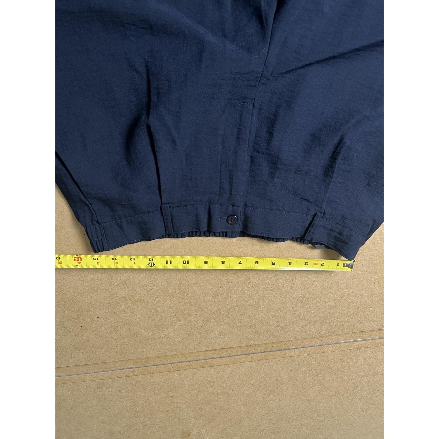 Feierisi Pants Mens 37x32 Blue Dress Rayon-Poly Relaxed Pleated Elastic Waist
