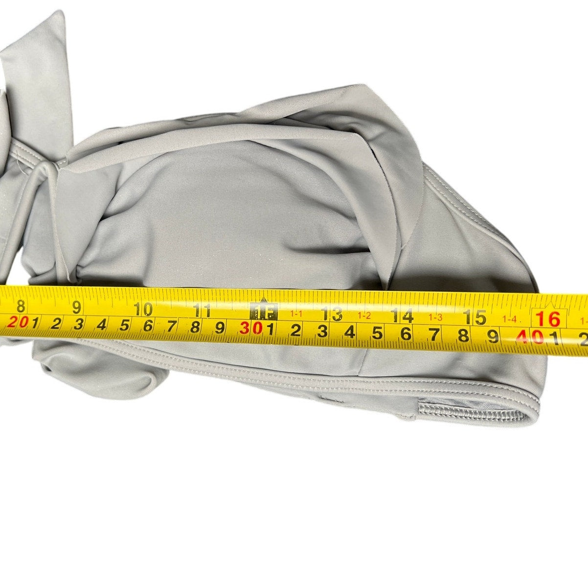 Aerie Bikini Top S Gray Strapless Bandeau