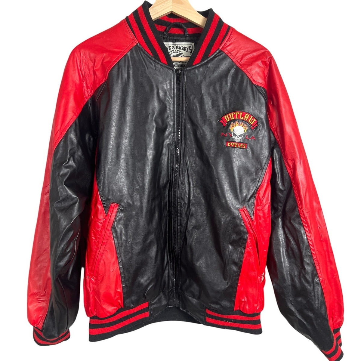 Steve & Barry's Size Medium PVC Jacket Outlaw Cycles