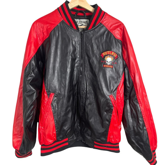 Steve & Barry's Size Medium PVC Jacket Outlaw Cycles