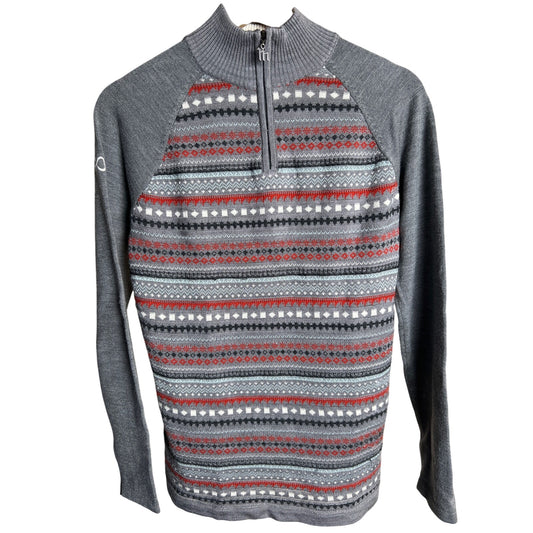 Meister Large 1/4 Zip Wool Blend Men's Sweater