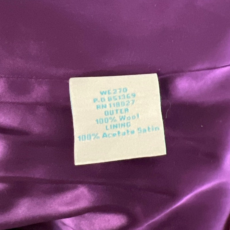 Boden Checked 100% Wool Yellow/black Women's Size 12 Coat