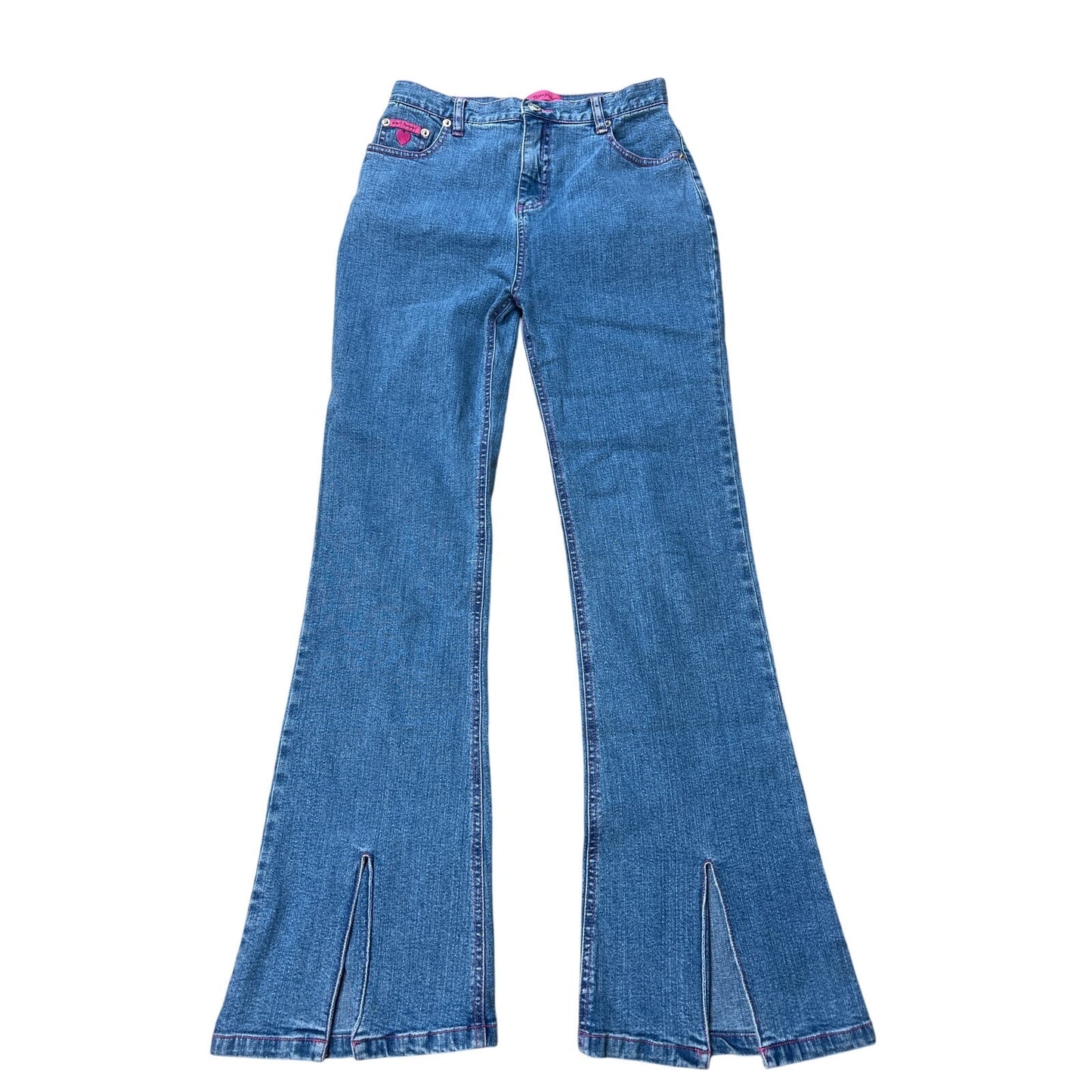 Betsey Johnson Blue Flare Jean Girl/Teen Size 14