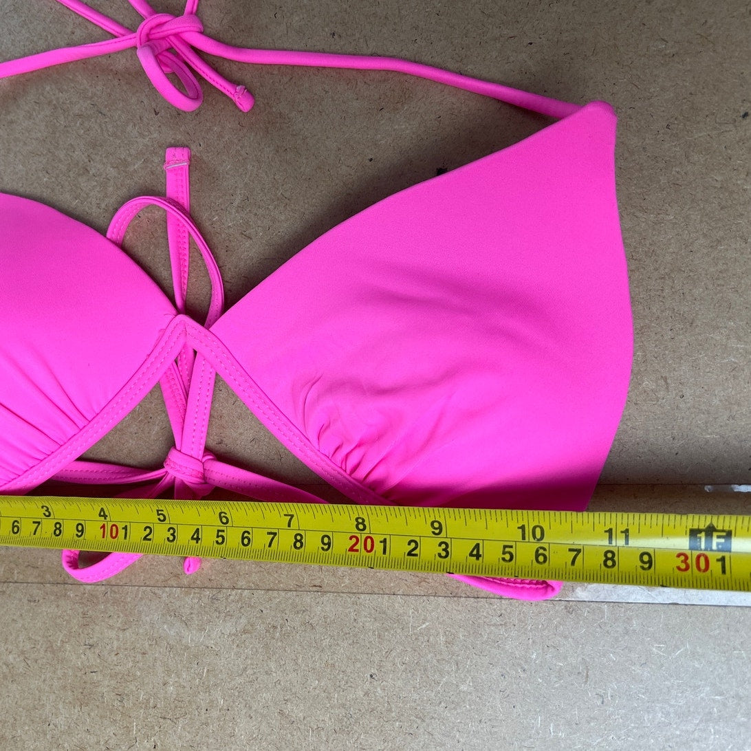 Y2K Ocean Pacific Hot Pink Bikini Top Size M