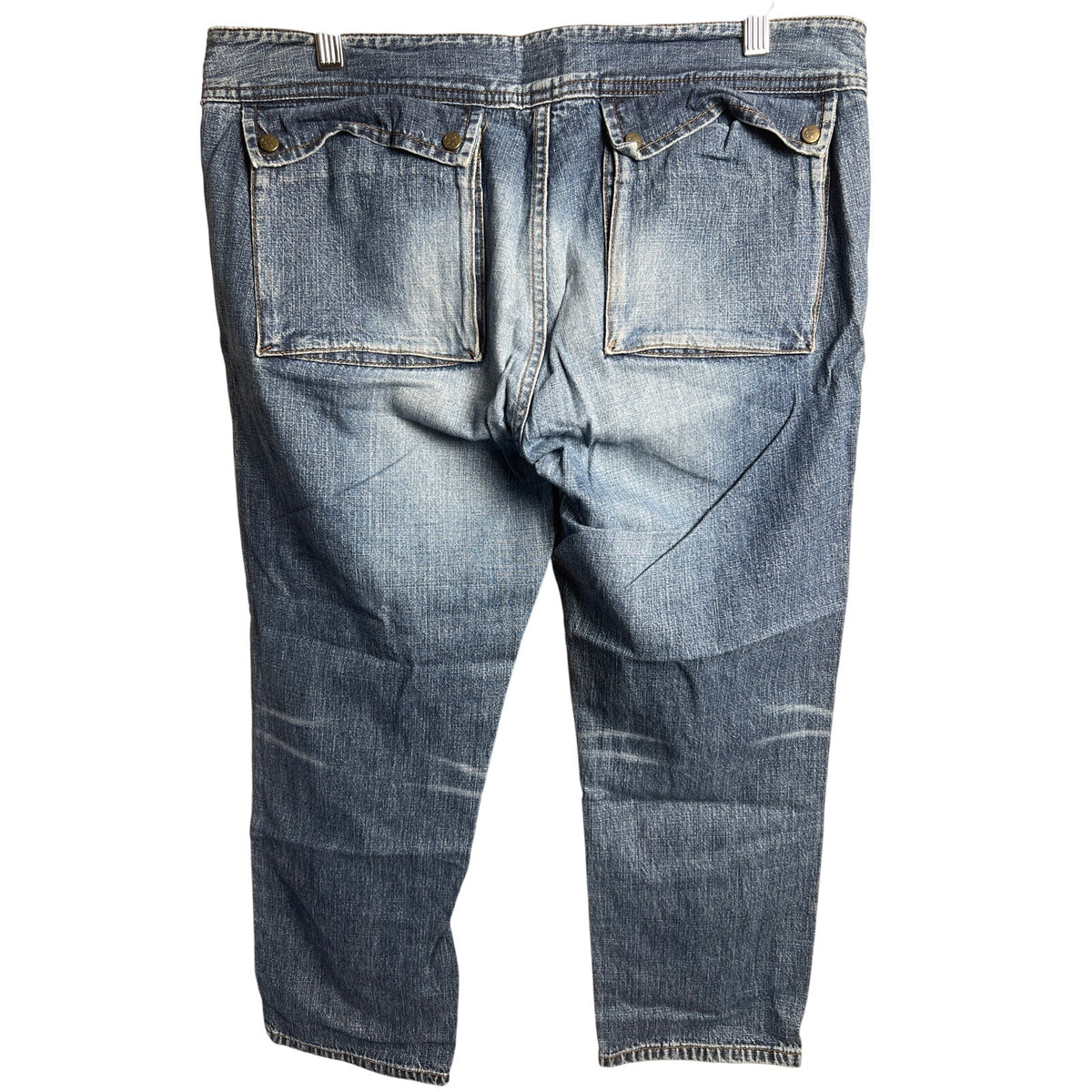 Calvin Klein Size 13 Faded Denim Women's Capri Jeans *Minor hole*