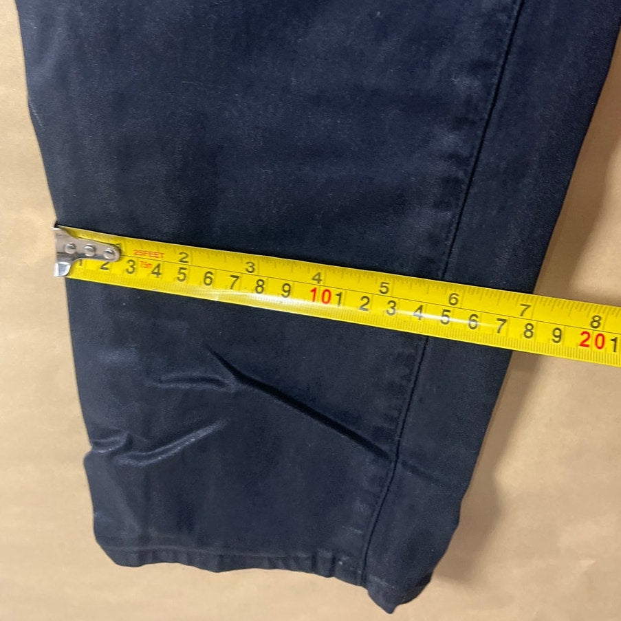 Chicos Black Faux Leather Replica Jeggings Women's Size 14T