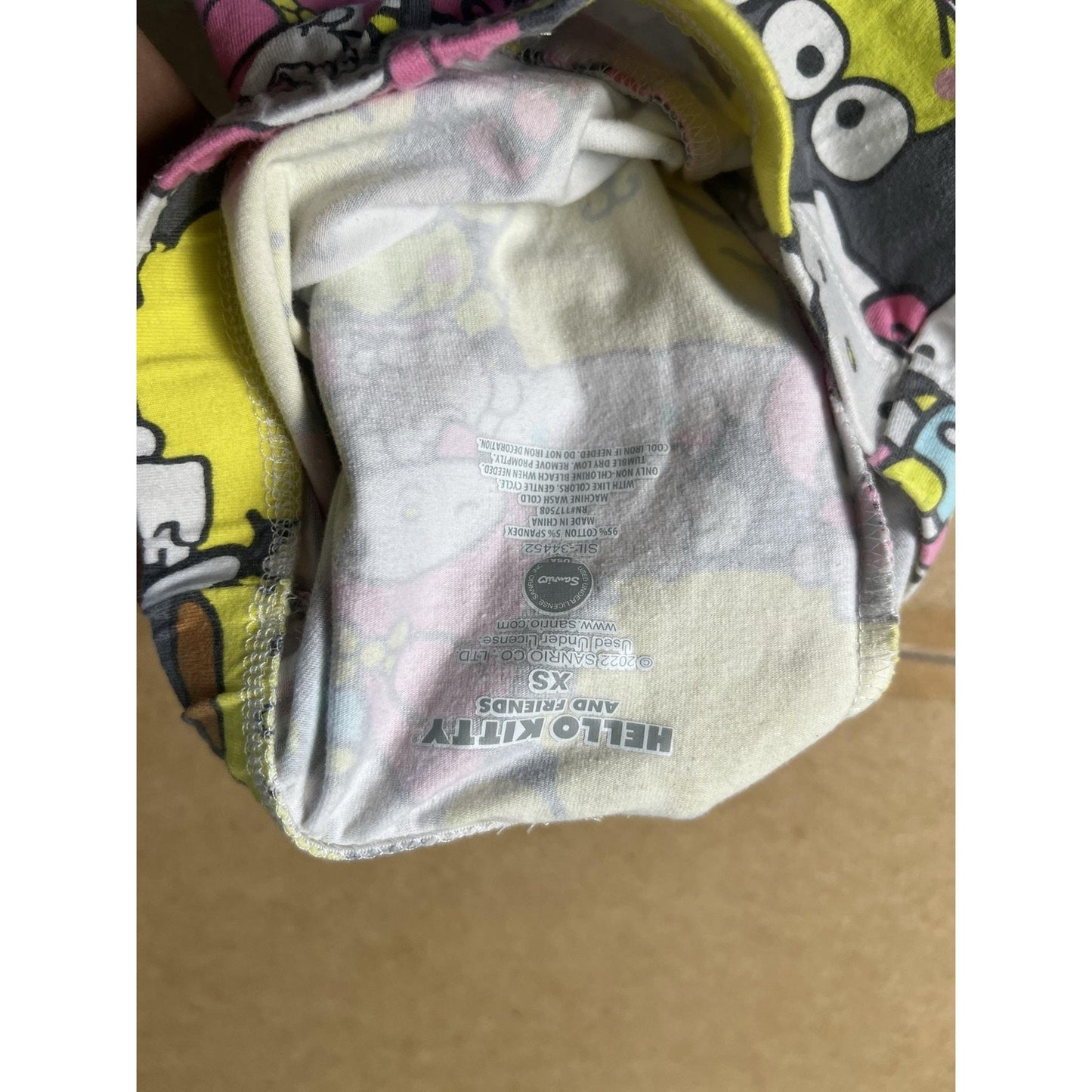 Sanrio Leggings Womens XS Multicolor Ankle Hello Kitty Friends Cotton Spandex