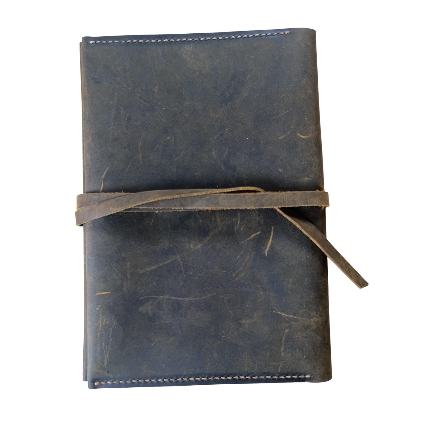 Handmade Brown Leather Journal Cover Medium Bookbinding Notebook Rustic