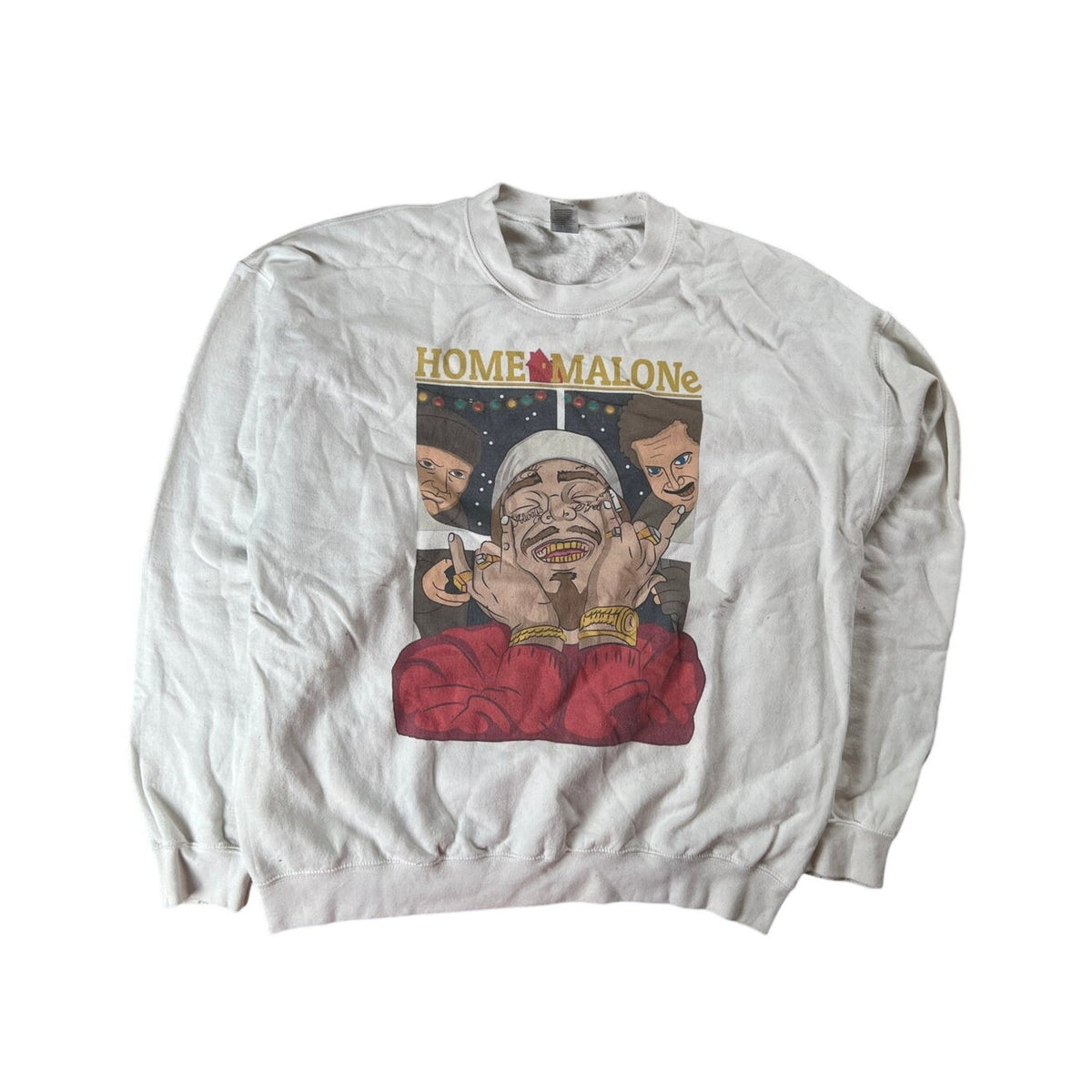 HOME MALONe White Sweatshirt Size Large