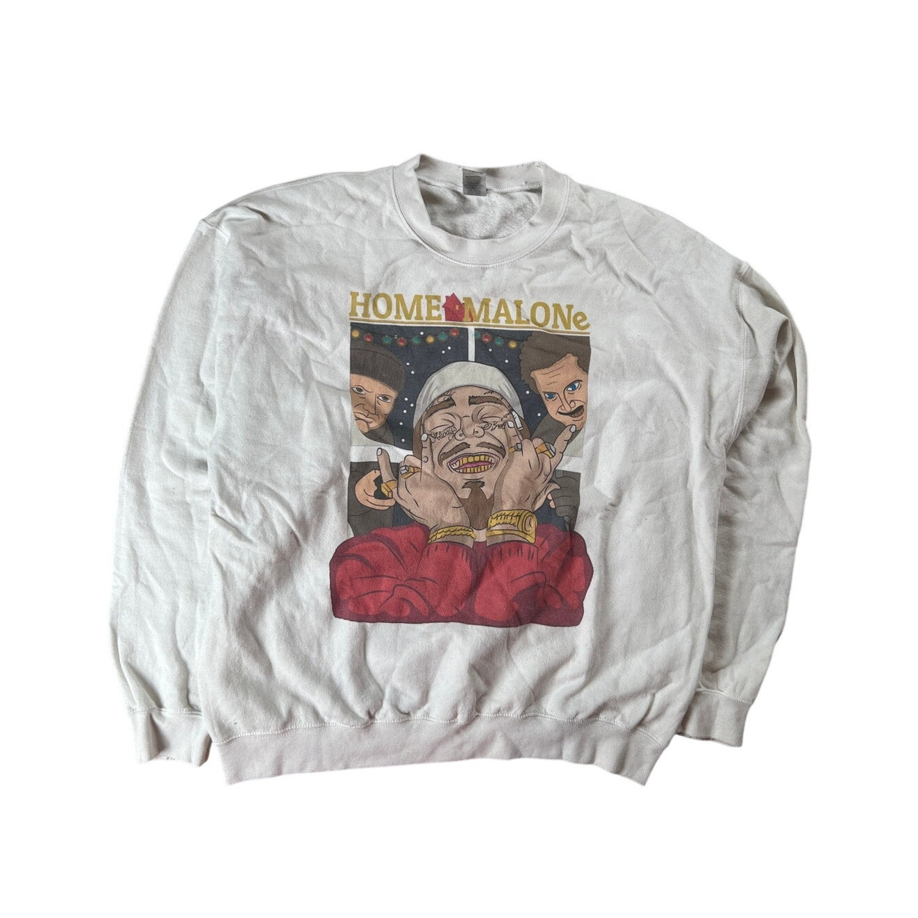 HOME MALONe White Sweatshirt Size Large