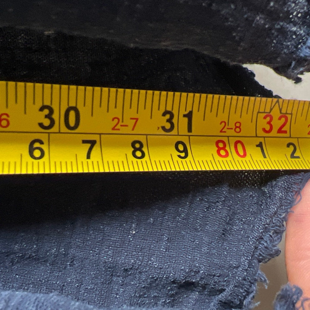 Free People Small Cropped V Neck Sweater Navy Blue