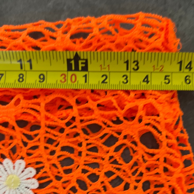 Unbranded Swim Floral Knit Orange Bottoms Size Small