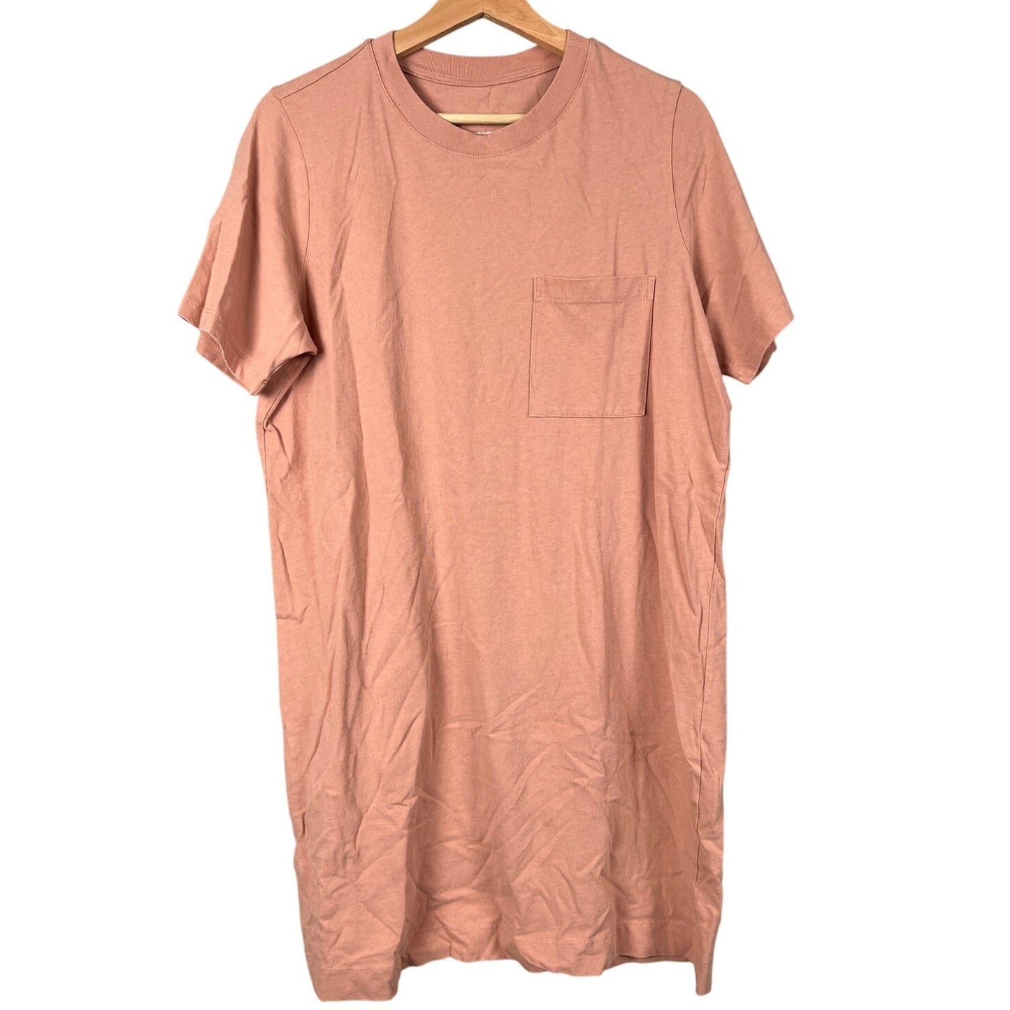 EVERLANE Weekend Tee T-shirt Dress in Desert Orange Size L